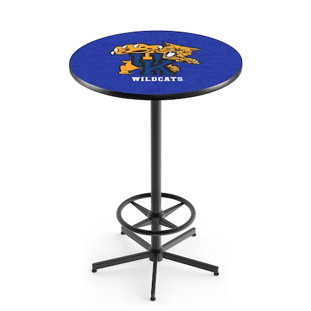 Holland Bar Stool Co 42" Black Kentucky "Wildcat" Pub Table L216B4228UKYCat